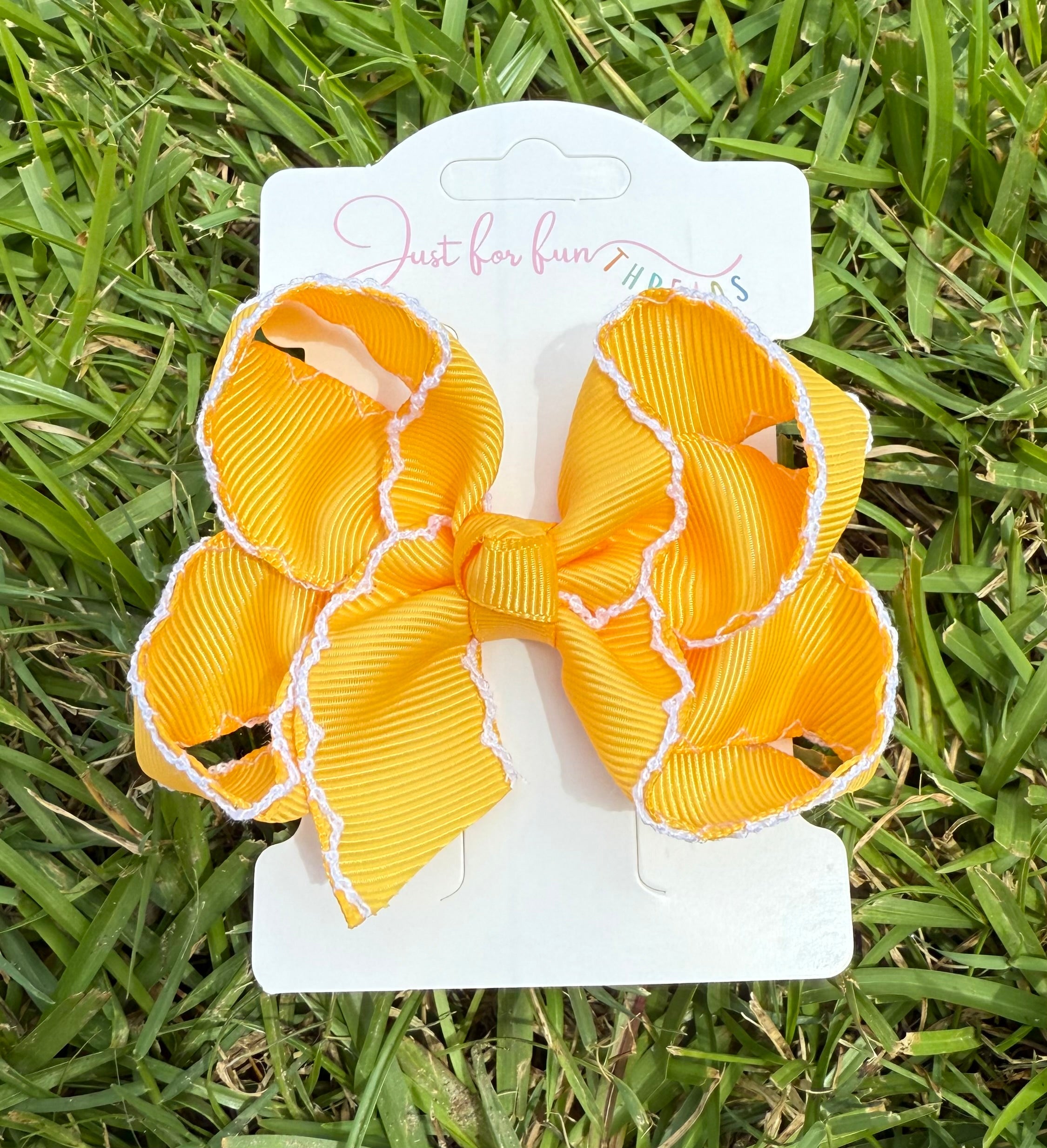 Tiny Fun Moonstitch Hair Bows (4in)