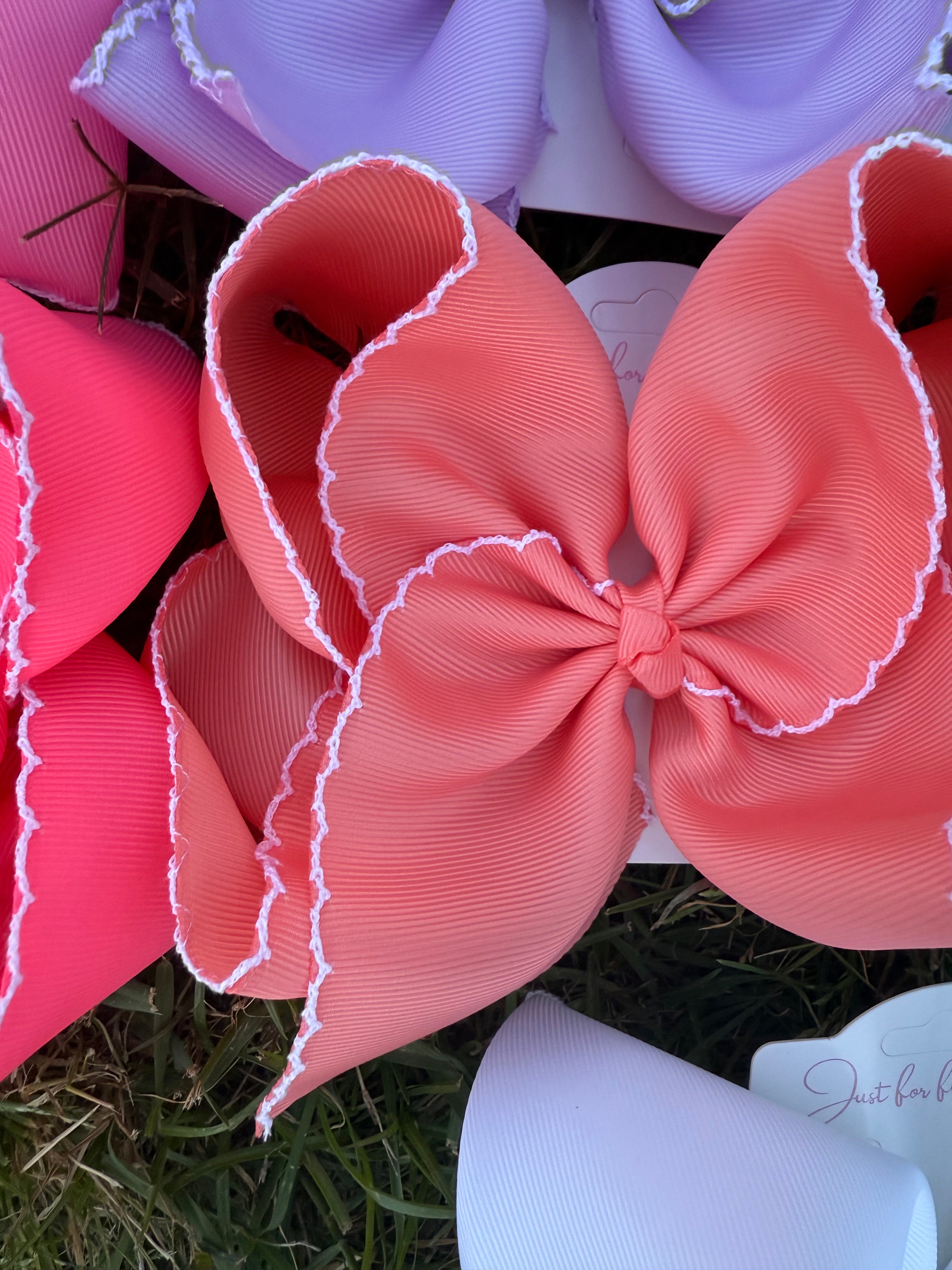 Fun Size Moonstitch Hair Bows (5in)
