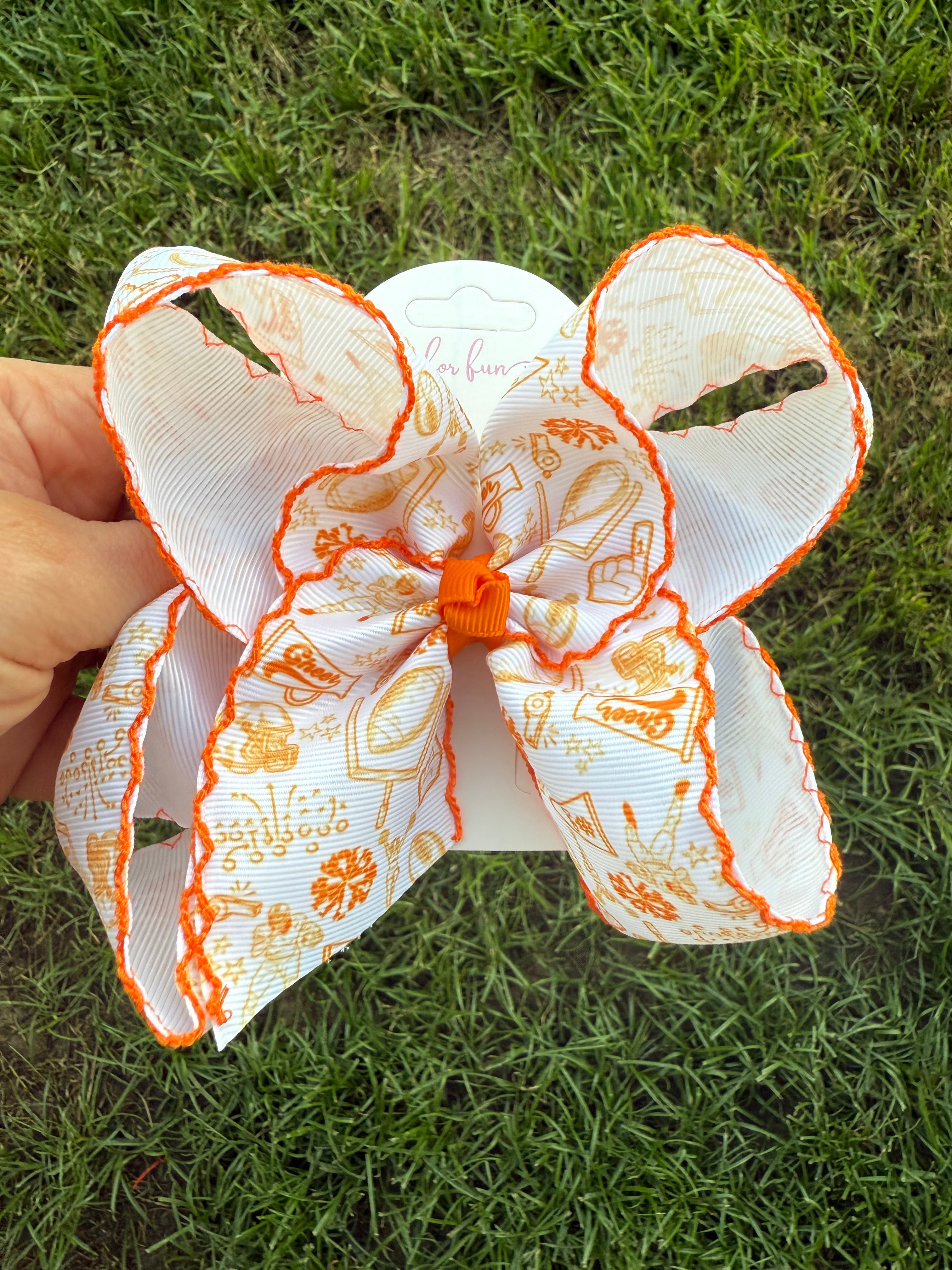 Stadium Style Moonstitch Hair Bows
