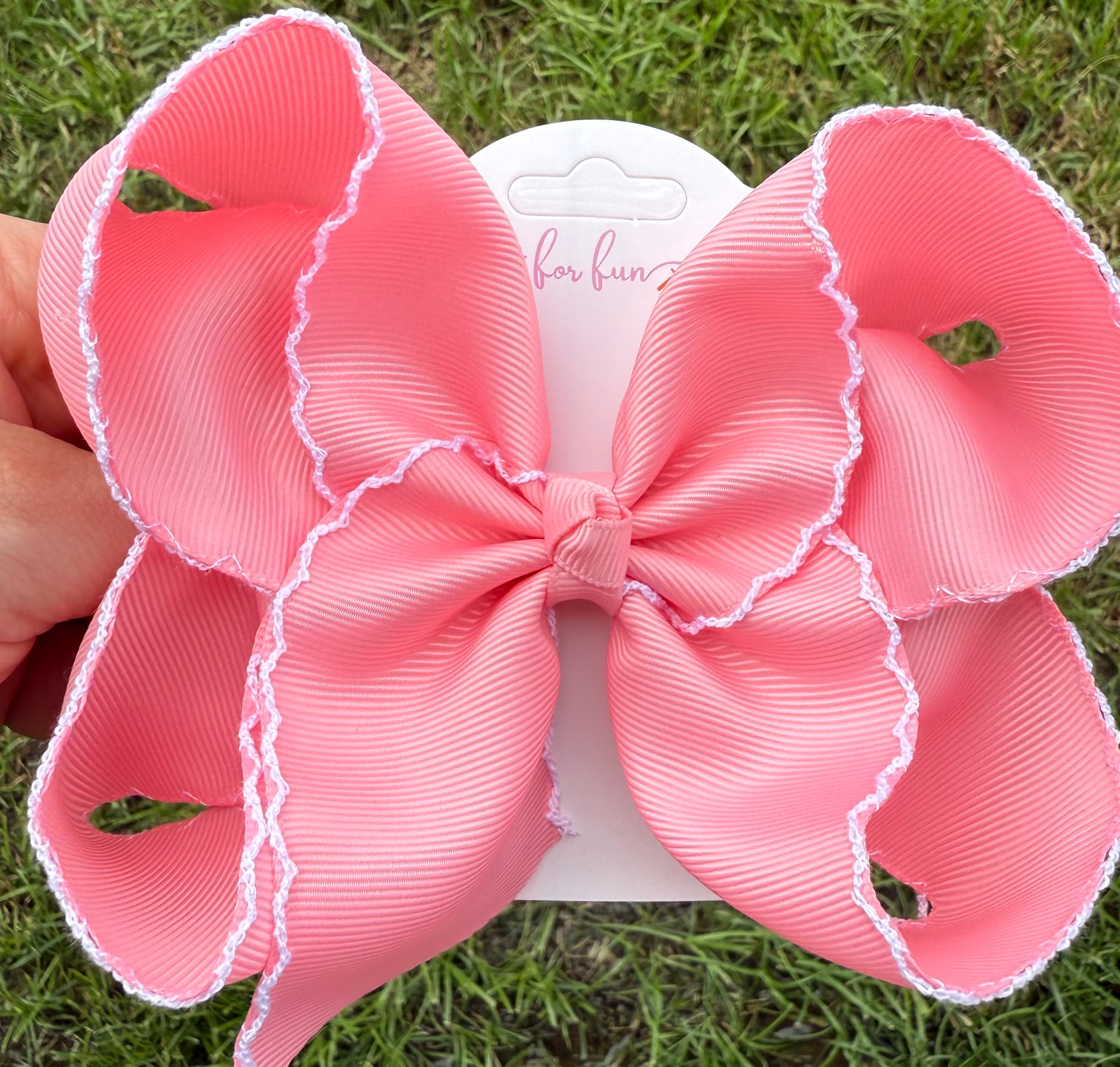 Extra Fun Moonstitch Hair Bows (6in)