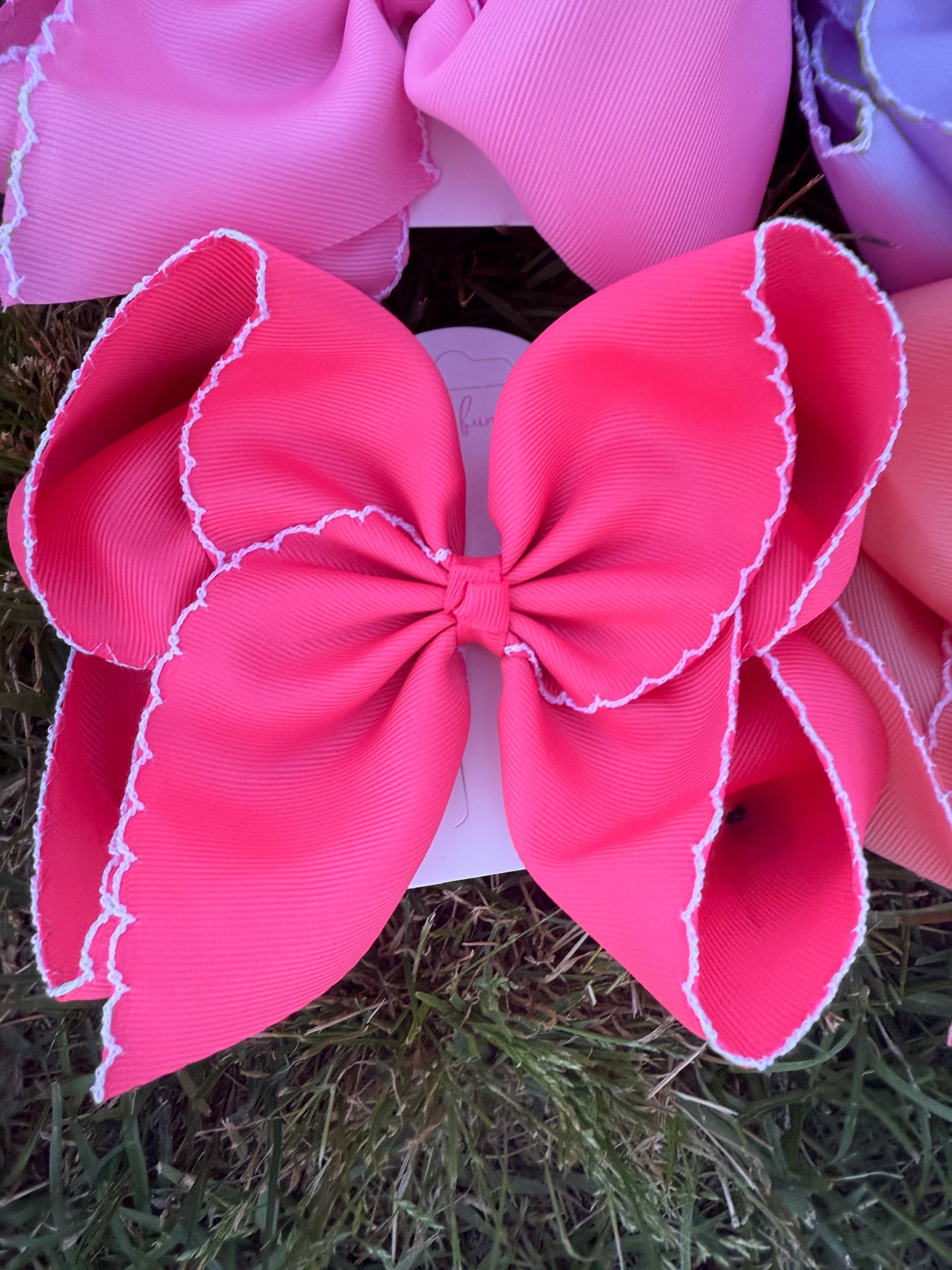 Fun Size Moonstitch Hair Bows (5in)
