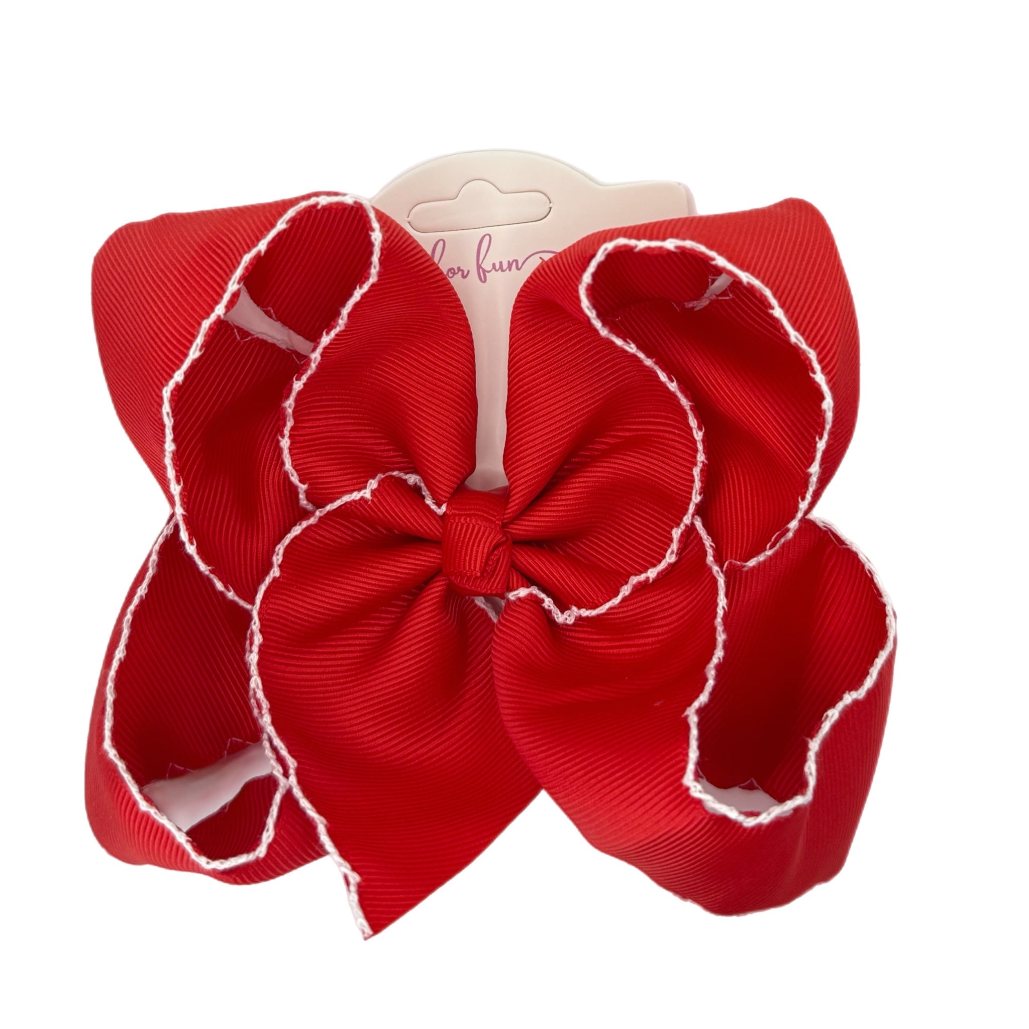 Extra Fun Moonstitch Hair Bows (6in)