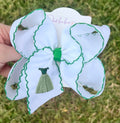 Anna Dress Embroidered Hair Bow