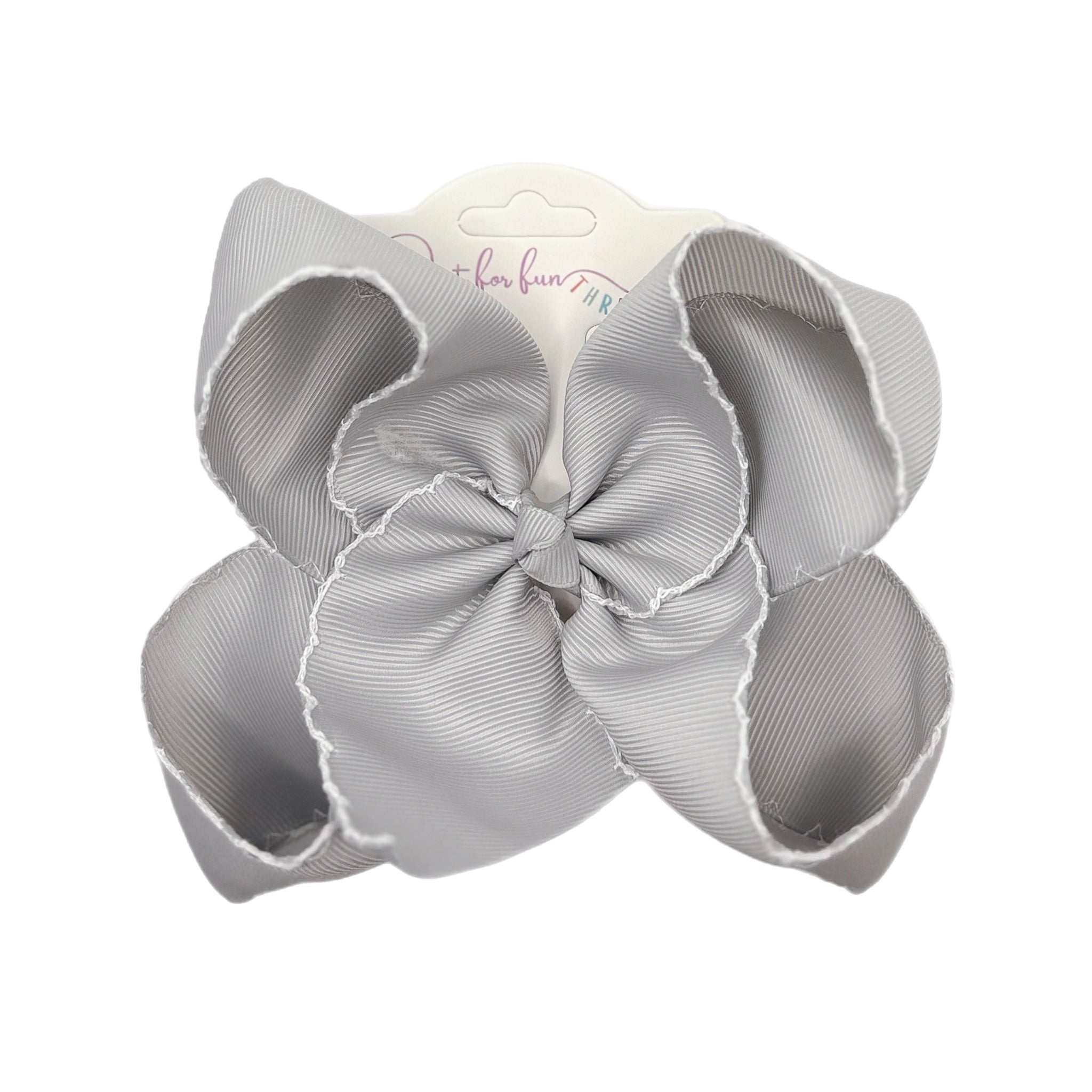 Fun Size Moonstitch Hair Bows (5in)