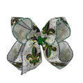 Fleur-de-lis Glitter Hair Bow