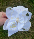 Happy Easter Moonstitch Bow