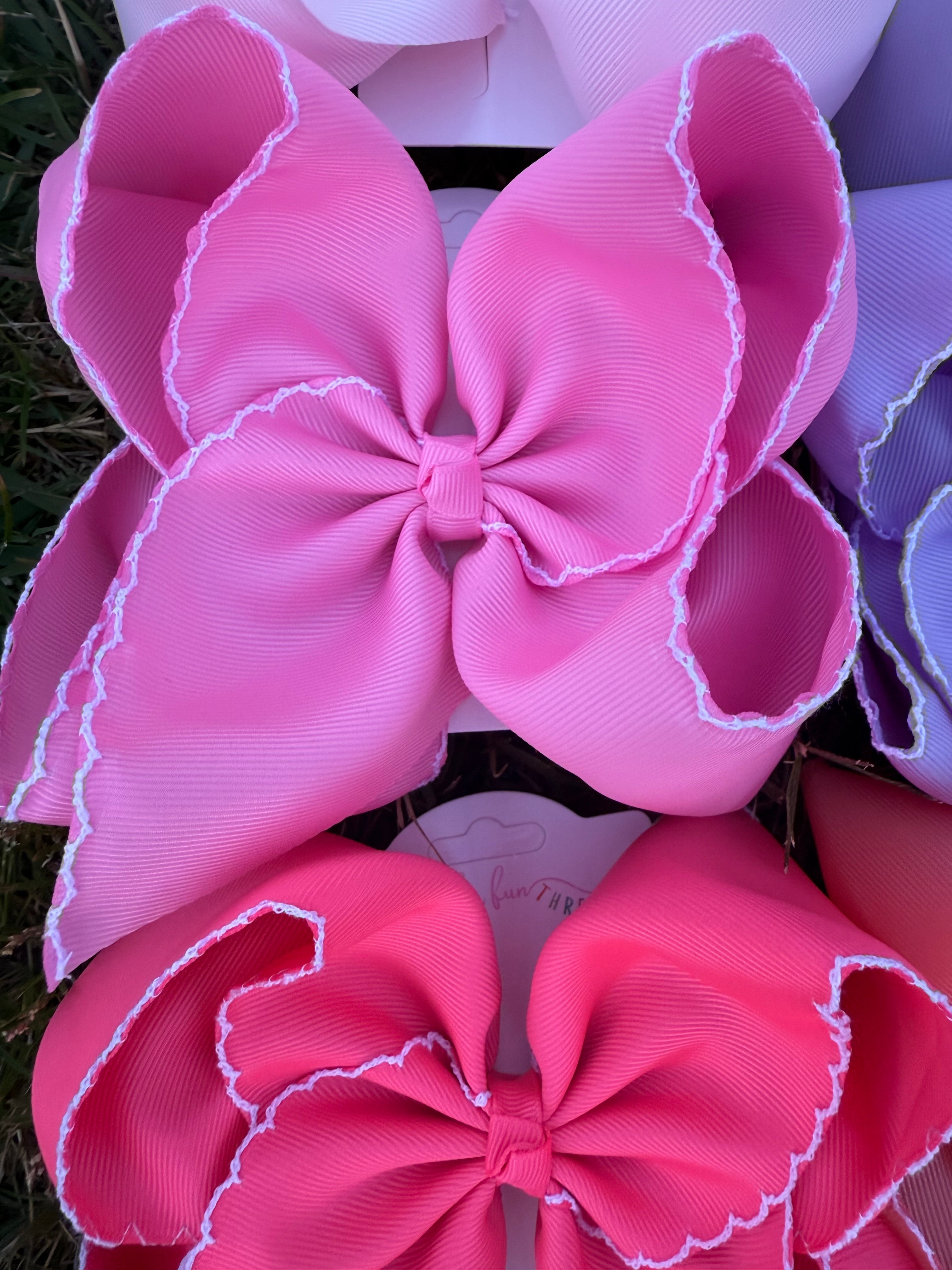 Fun Size Moonstitch Hair Bows (5in)