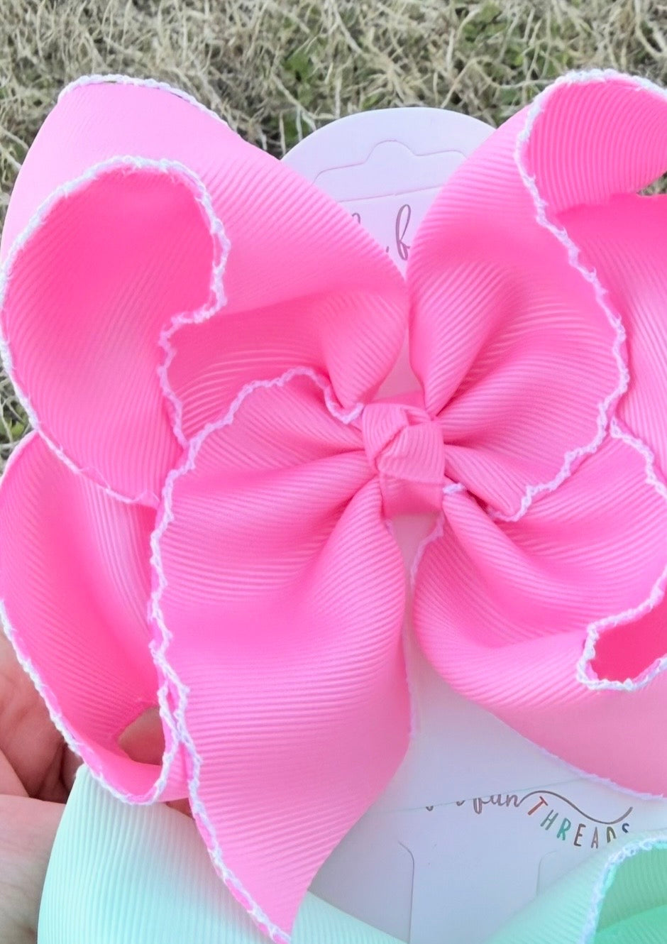 Extra Fun Moonstitch Hair Bows (6in)
