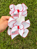 Custom Flag Hair Bows