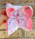 Tulips & Goose Printed Moonstitch Hair Bow