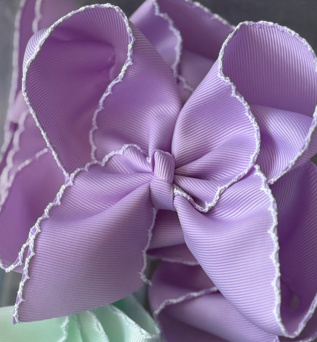 Fun Size Moonstitch Hair Bows (5in)