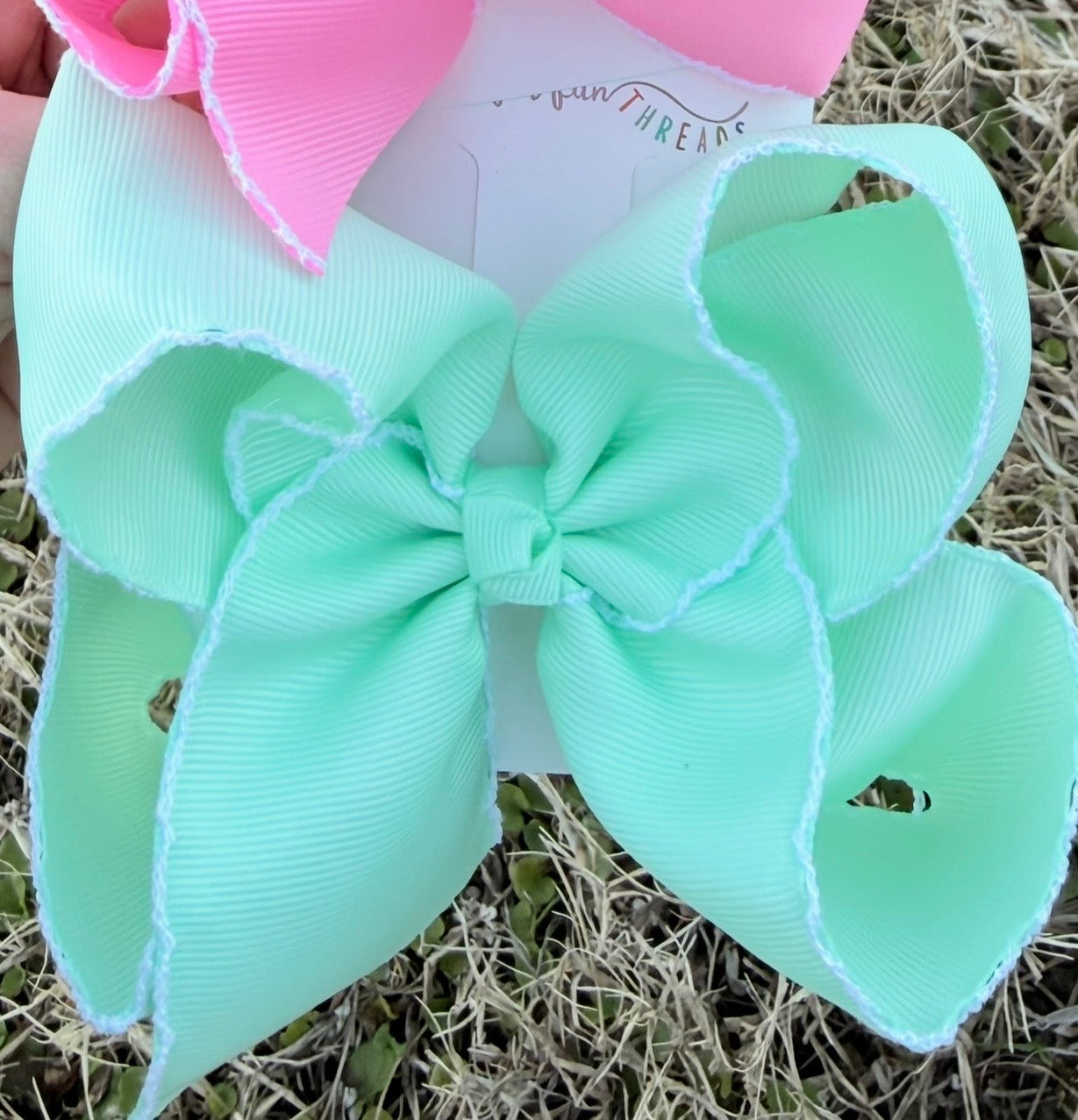 Fun Size Moonstitch Hair Bows (5in)