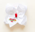Heaux Heaux Heaux Embroidered Hair Bow