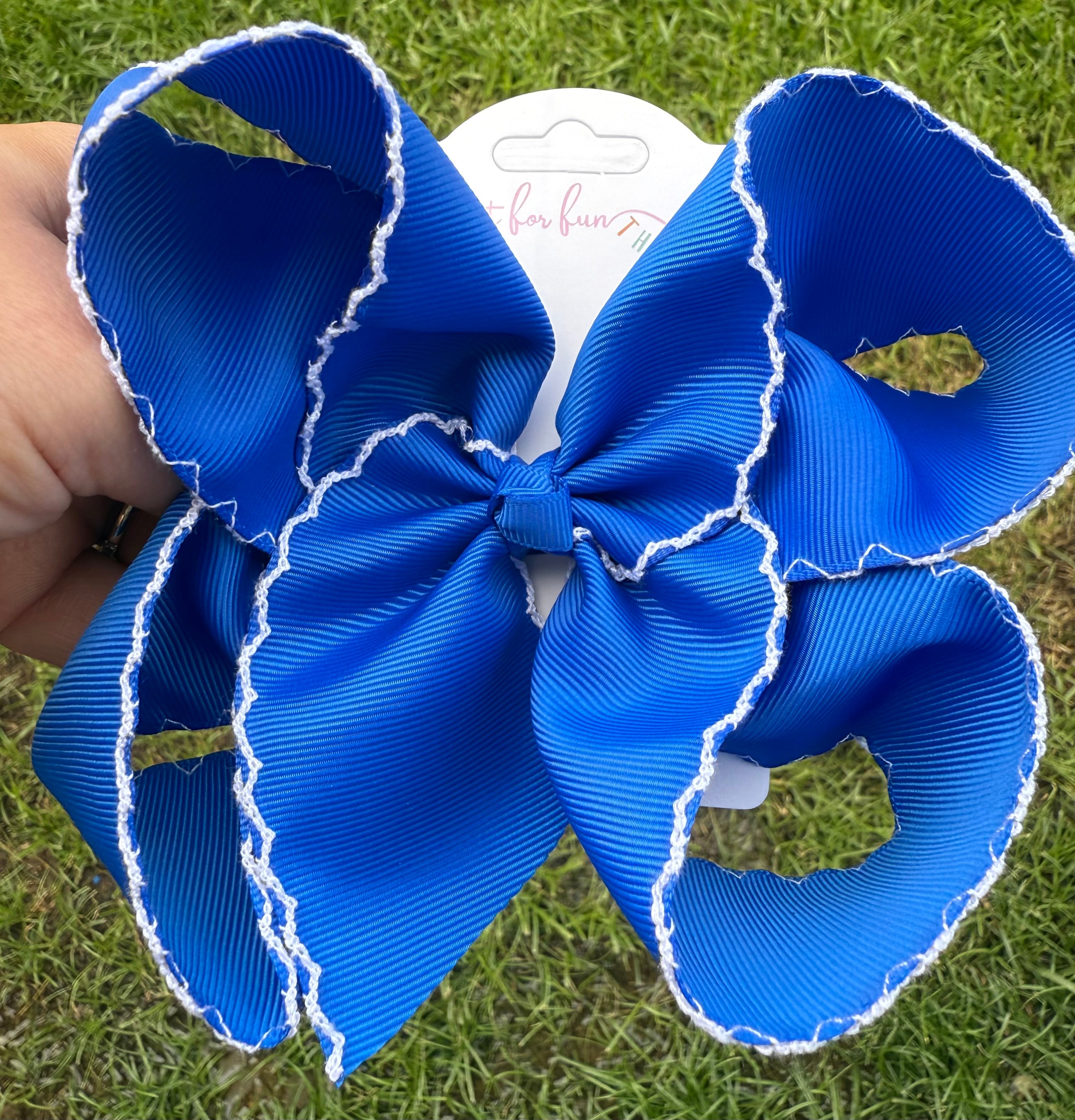 Fun Size Moonstitch Hair Bows (5in)