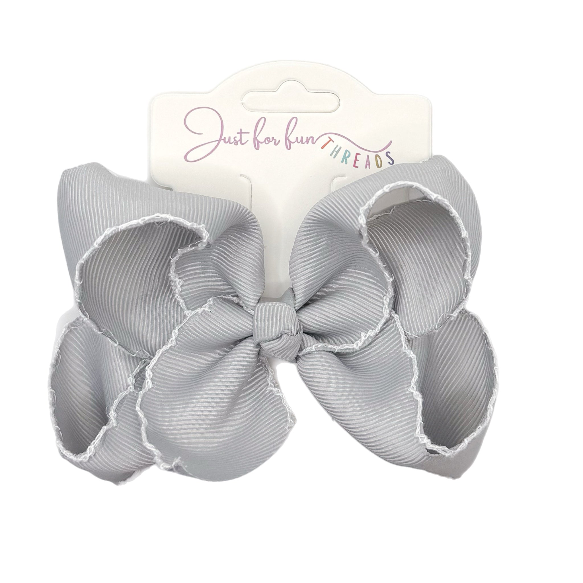 Tiny Fun Moonstitch Hair Bows (4in)