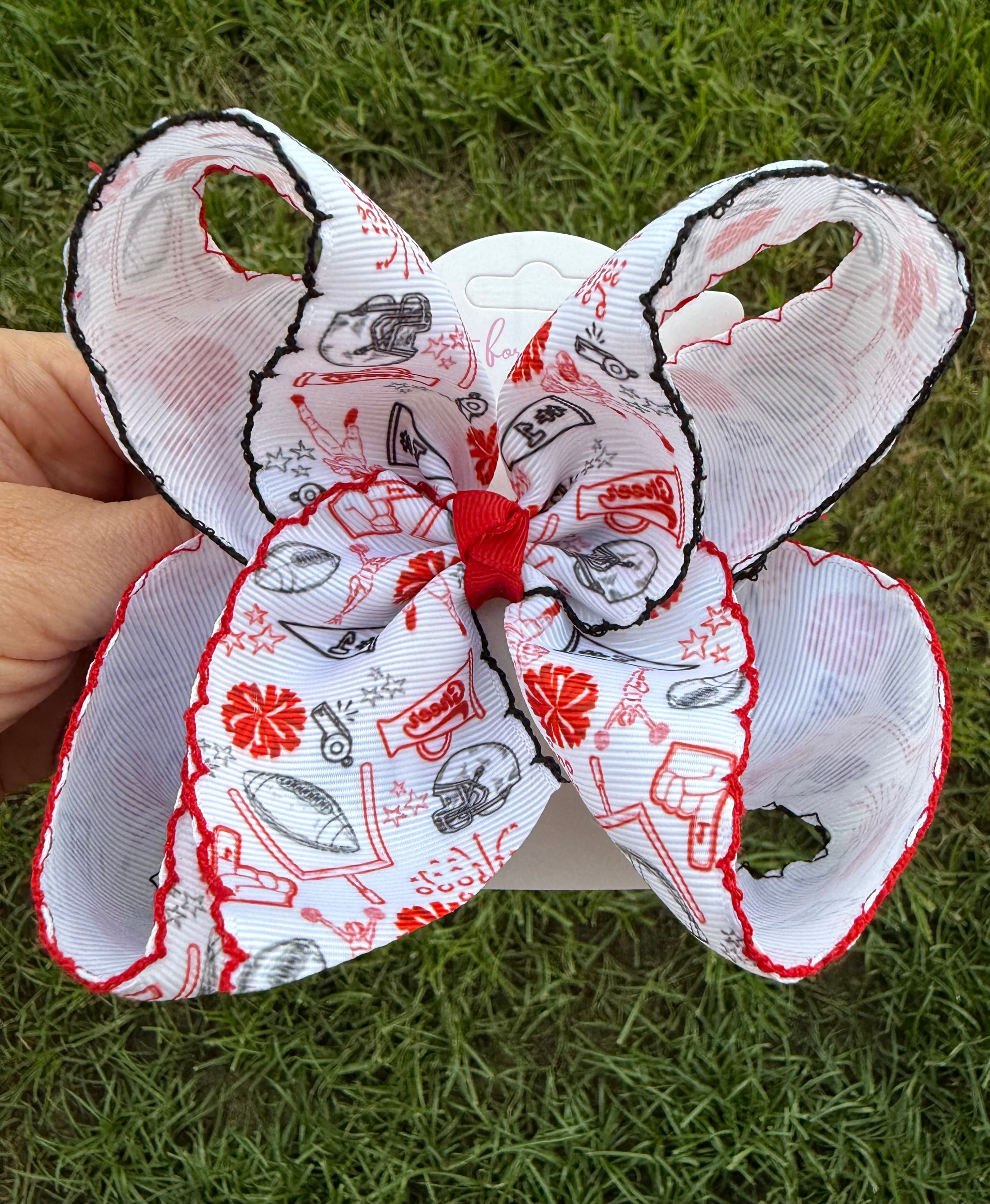 Stadium Style Moonstitch Hair Bows