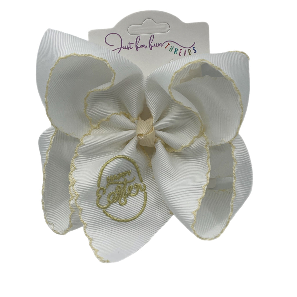 Happy Easter Moonstitch Bow