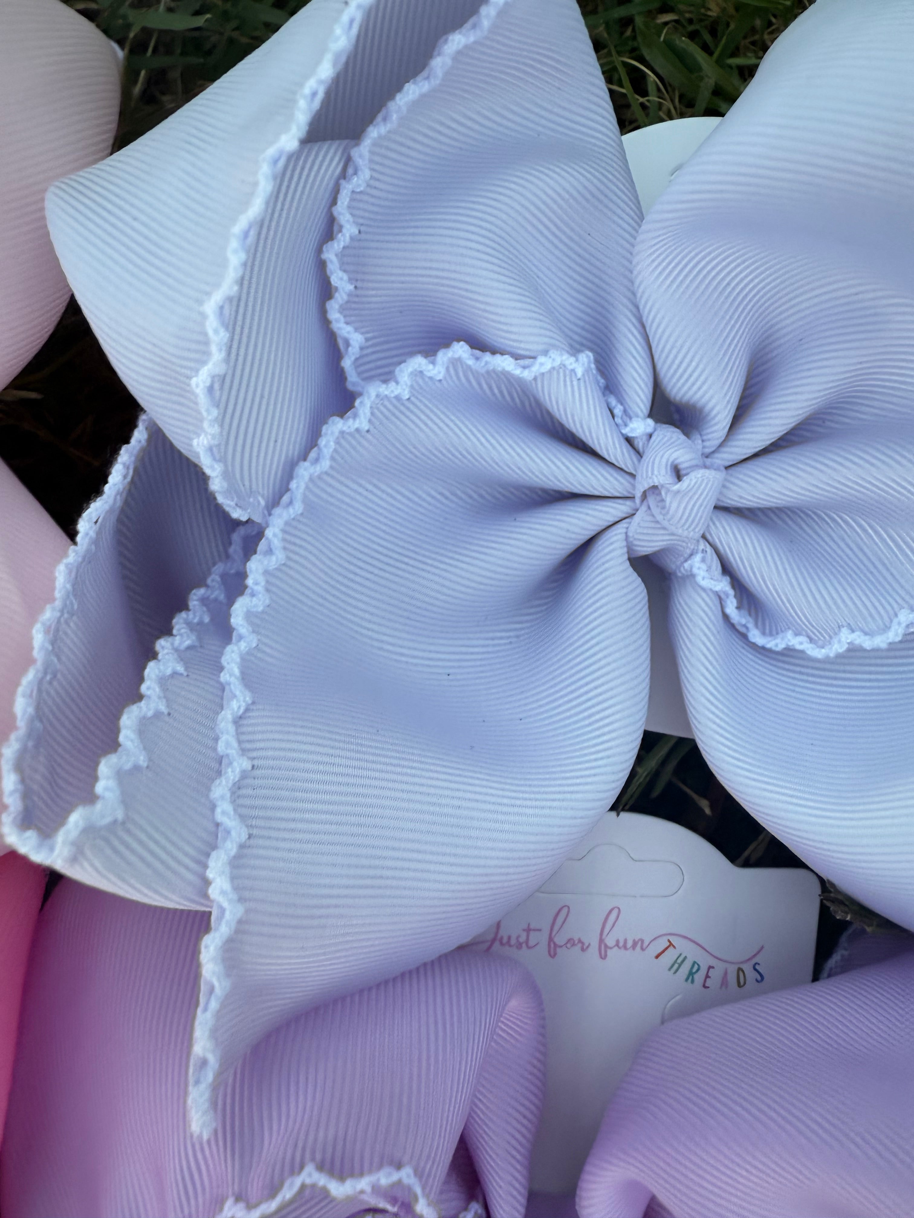Extra Fun Moonstitch Hair Bows (6in)