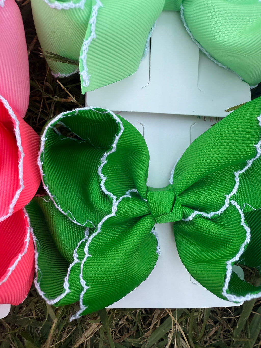 Tiny Fun Moonstitch Hair Bows (4in)