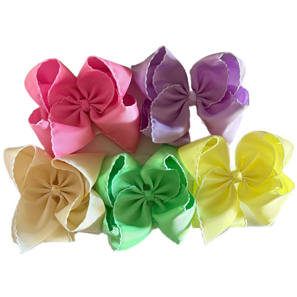Fun Size Moonstitch Hair Bows (5in)