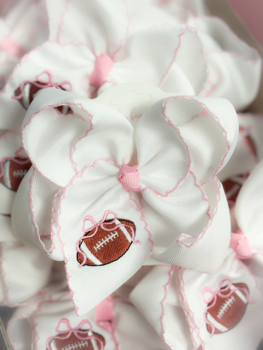 Touchdown Embroidered Bow